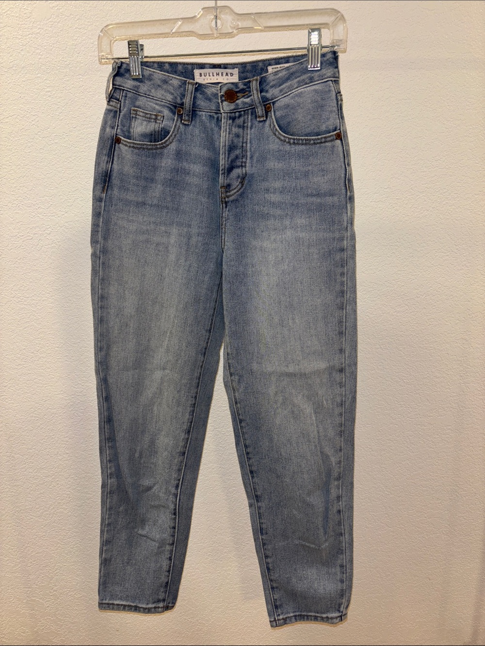 Bullhead High-Rise Light Blue Mom Jeans